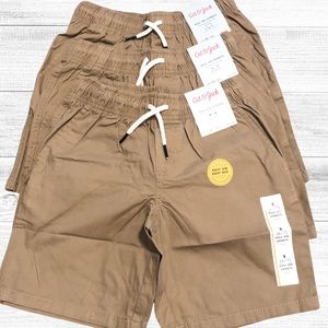 Cat & Jack Boy Dark Khaki Shorts (3 Pair)